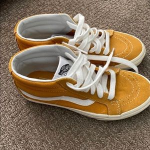 Vans sneakers. dark yellow coloring